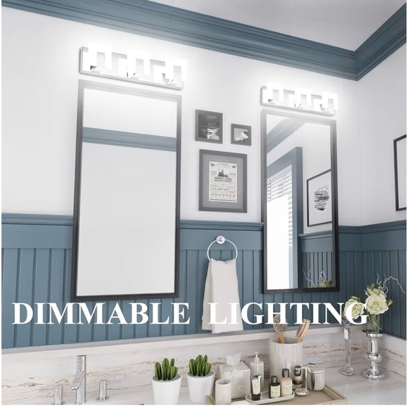 Modern Bathroom Vanity Light Fixture - Silver - Picture 5 of 5